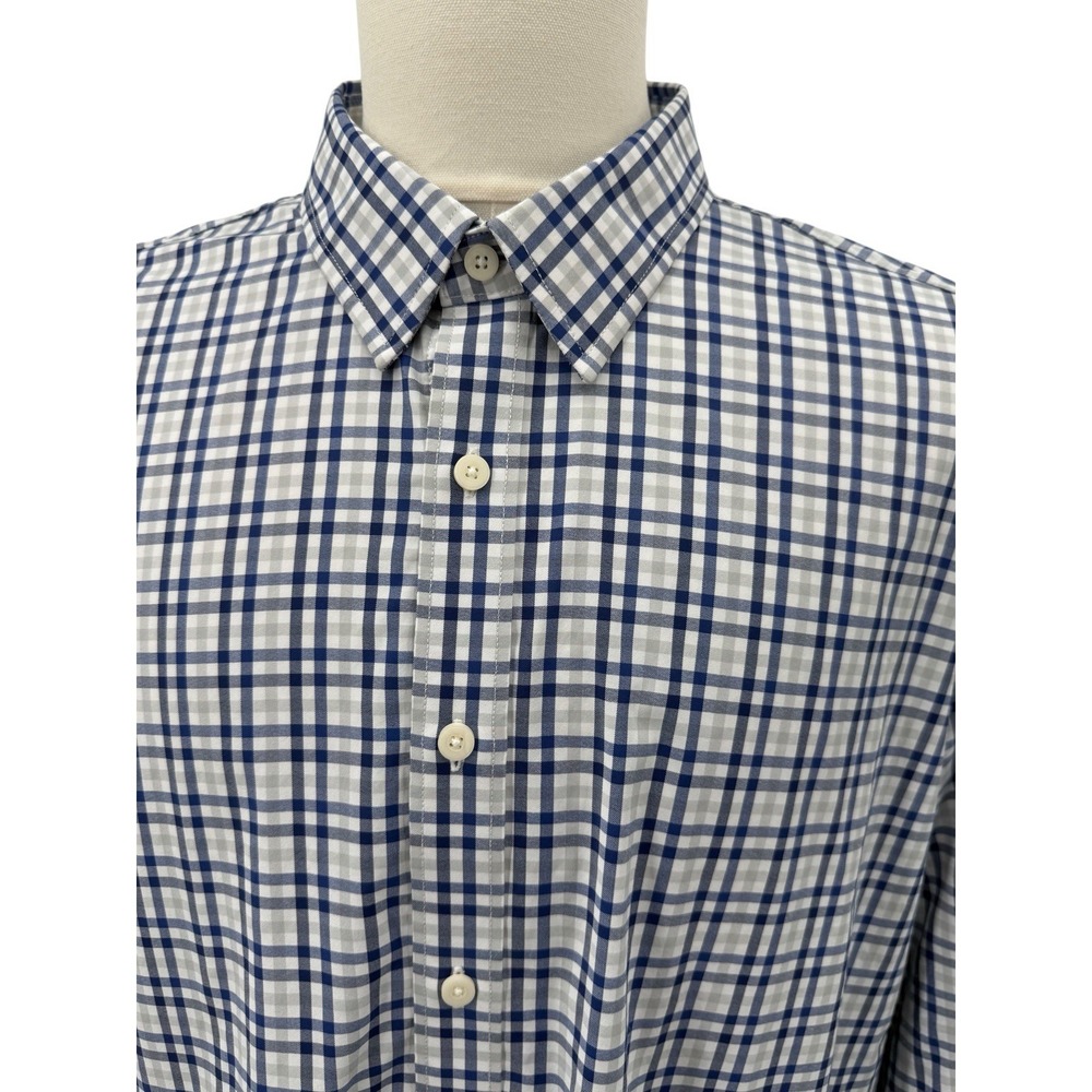 UNTUCKit Performance‎ Dole Plaid Button Down Shirt Men's XXXL Tall Long Sleeve